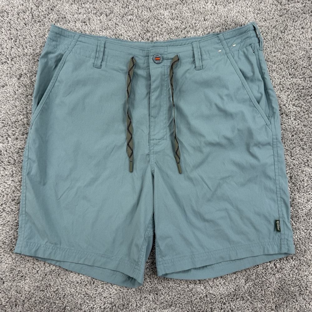 Howler Bros Horizon Tech Shorts 33 Smoke Blue Performance Outdoors Hike Ripstop